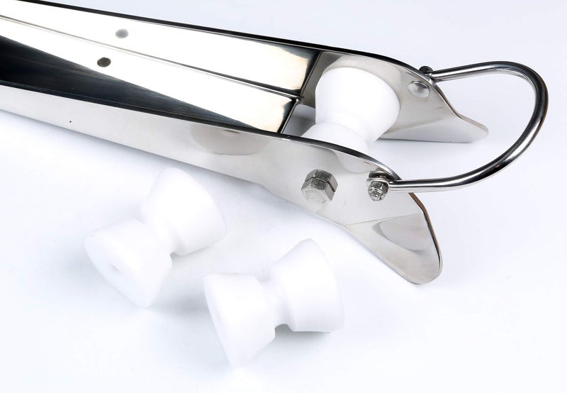Mxeol Marine Anchor Bow Roller White Acetal Wheels 2PCS - Image 4